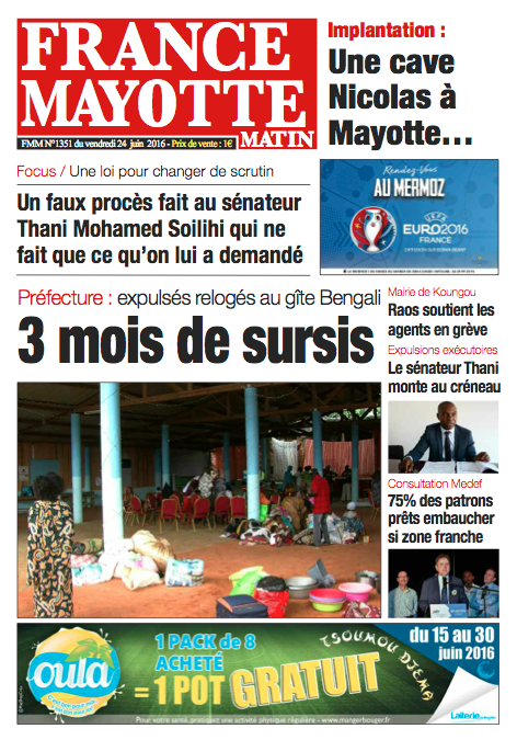 France Mayotte Vendredi 24 juin 2016