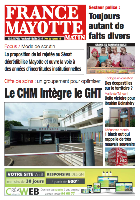 France Mayotte Lundi 4 juillet 2016