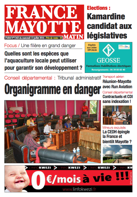 France Mayotte Mercredi 13 juillet 2016