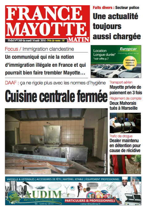 France Mayotte Mardi 16 août 2016
