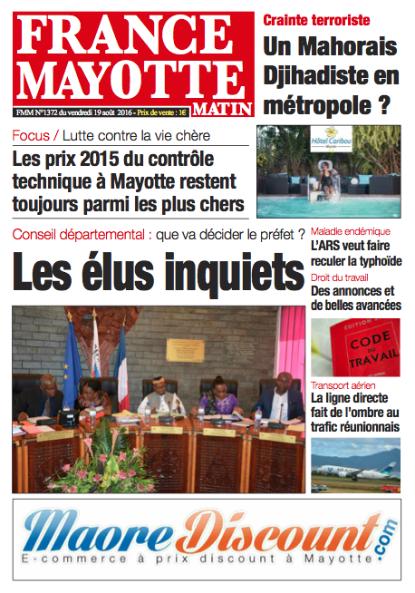 France Mayotte Vendredi 19 août 2016