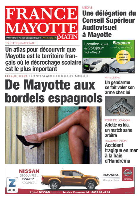 France Mayotte Vendredi 23 septembre 2016