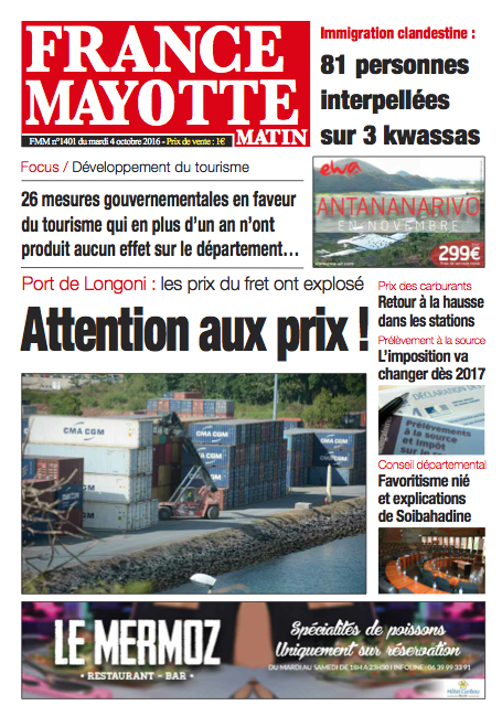 France Mayotte Mardi 4 octobre 2016