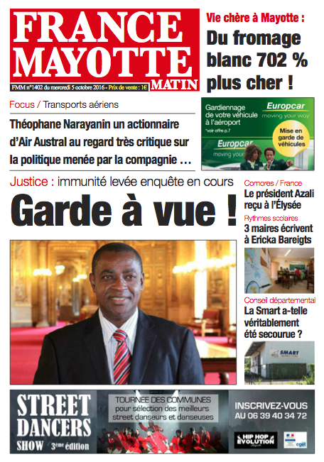 France Mayotte Mercredi 5 octobre 2016