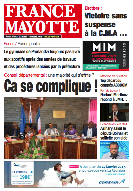 France Mayotte Mardi 18 octobre 2016