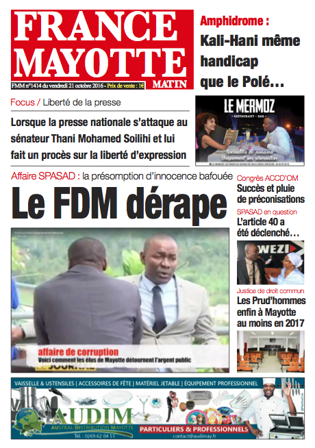 France Mayotte Vendredi 21 octobre 2016