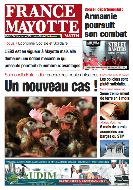 France Mayotte Vendredi 28 octobre 2016