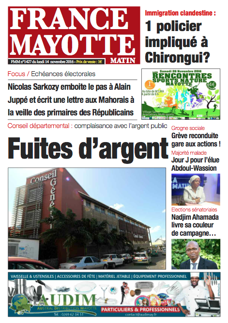 France Mayotte Lundi 14 novembre 2016