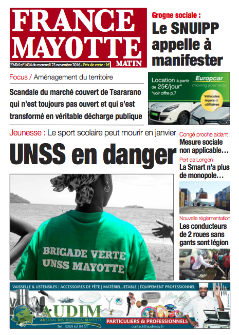 France Mayotte Mercredi 23 novembre 2016
