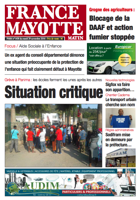 France Mayotte Mardi 29 novembre 2016