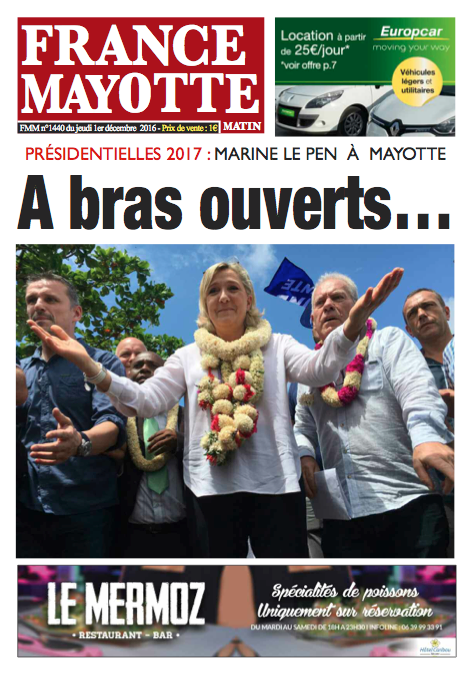 France Mayotte Jeudi 1er décembre 2016