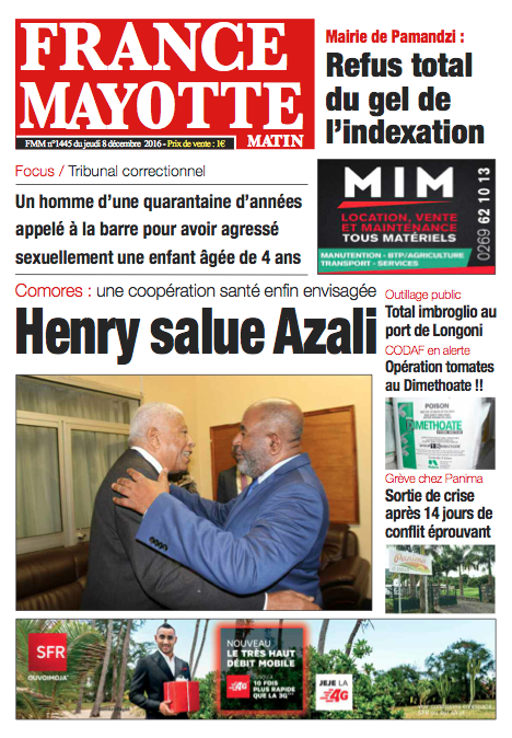 France Mayotte Jeudi 8 décembre 2016