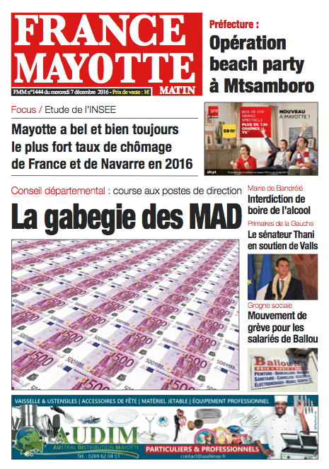 France Mayotte Mercredi 7 décembre 2016