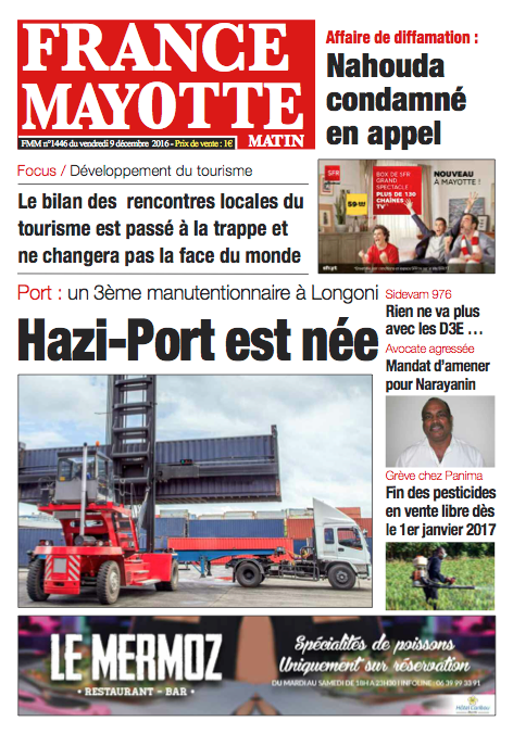 France Mayotte Vendredi 9 décembre 2016