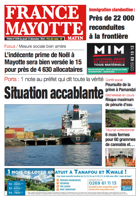France Mayotte Jeudi 15 décembre 2016