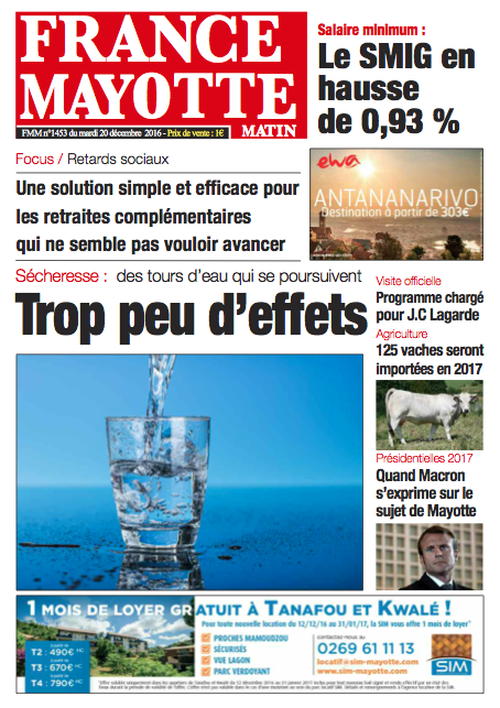 France Mayotte Mardi 20 décembre 2016