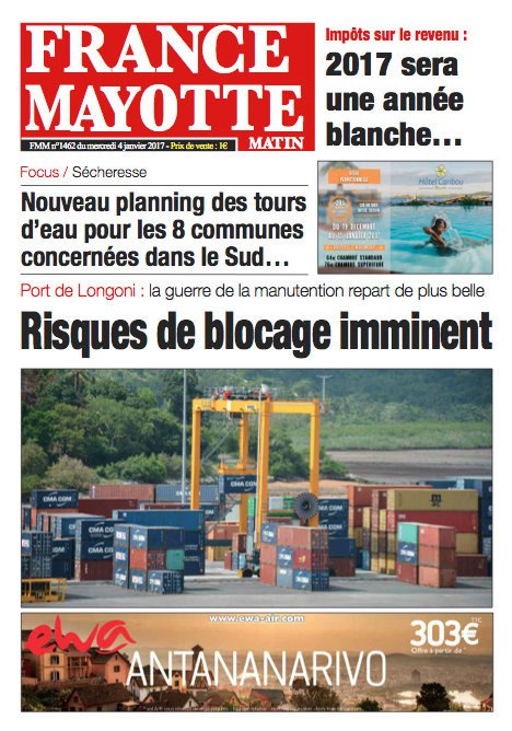 France Mayotte Mercredi 4 janvier 2017