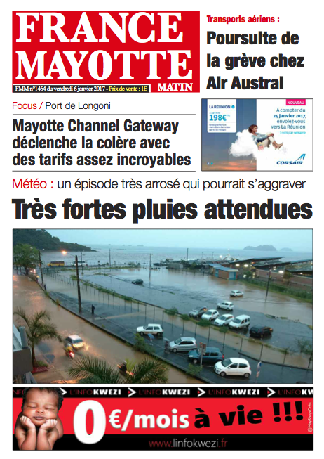 France Mayotte Vendredi 6 janvier 2017