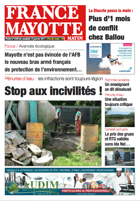 France Mayotte Vendredi 13 janvier 2016