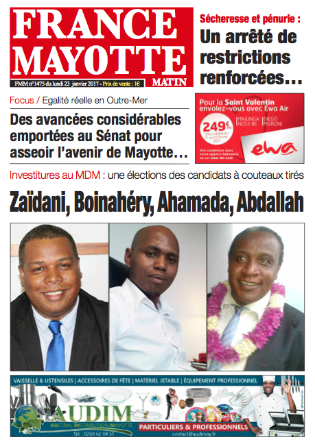 France Mayotte Lundi 23 janvier 2017