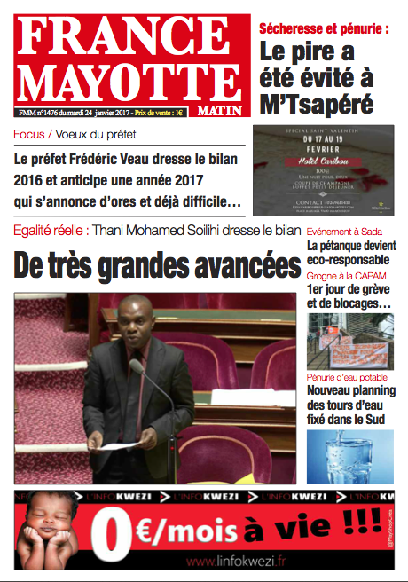 France Mayotte Mardi 24 janvier 2017