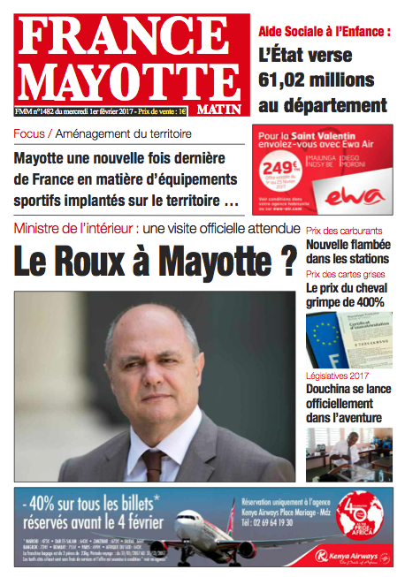 France Mayotte Mercredi 1er février 2017