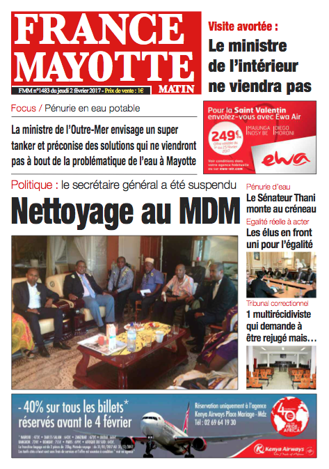 France Mayotte Jeudi 2 février 2017