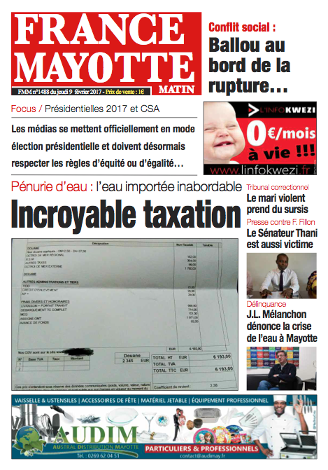 France Mayotte Jeudi 9 février 2017