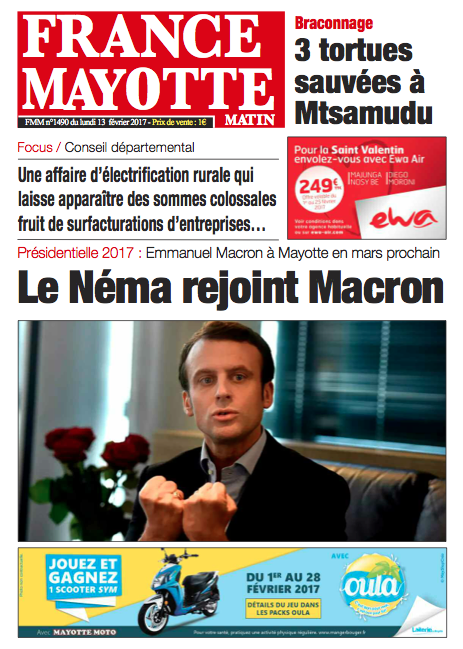 France Mayotte Lundi 13 février 2017