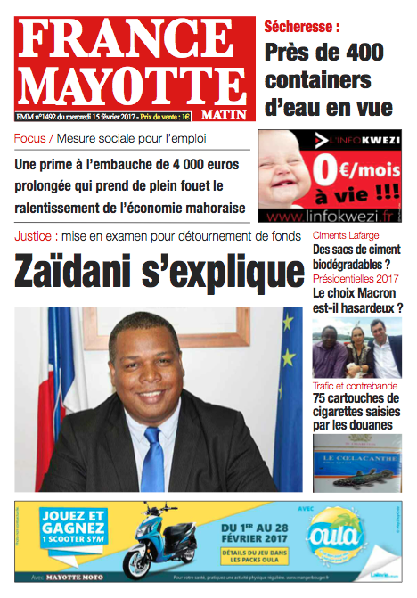 France Mayotte Mercredi 15 février 2017