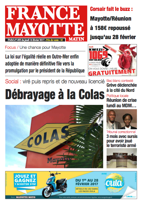France Mayotte Jeudi 16 février 2017