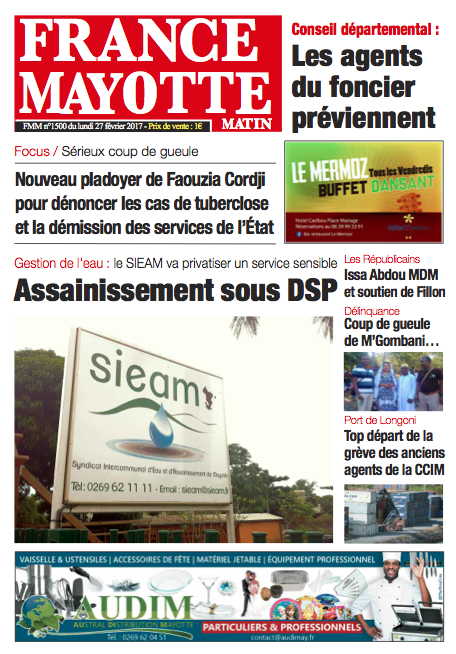 France Mayotte Lundi 27 février 2017