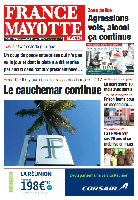 France Mayotte Vendredi 10 mars 2017
