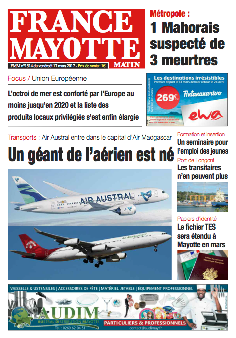 France Mayotte Vendredi 17 mars 2017