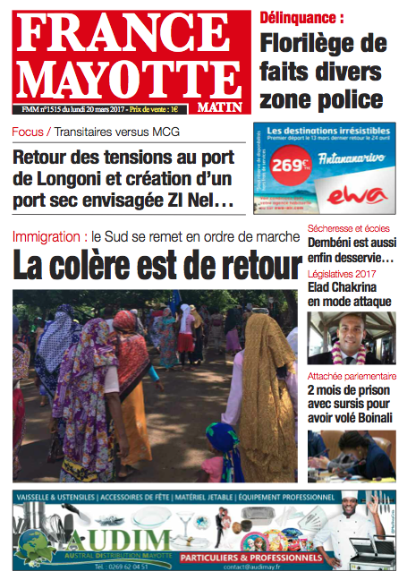 France Mayotte Lundi 20 mars 2017