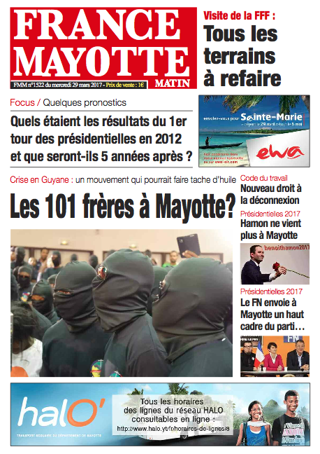 France Mayotte Mercredi 29 mars 2017