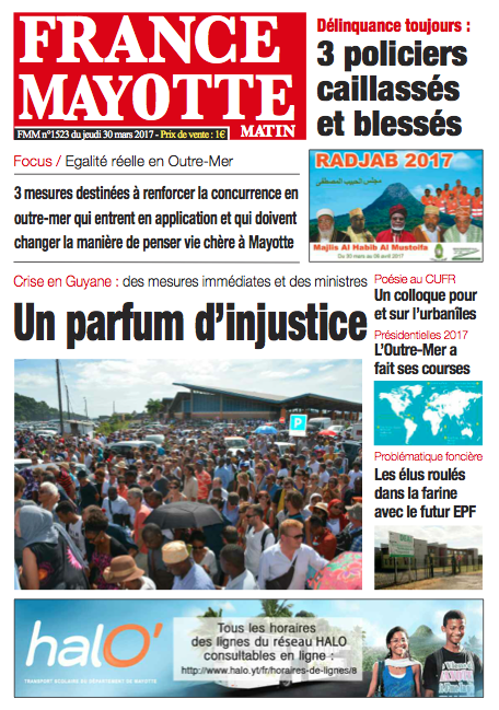 France Mayotte Jeudi 30 mars 2017