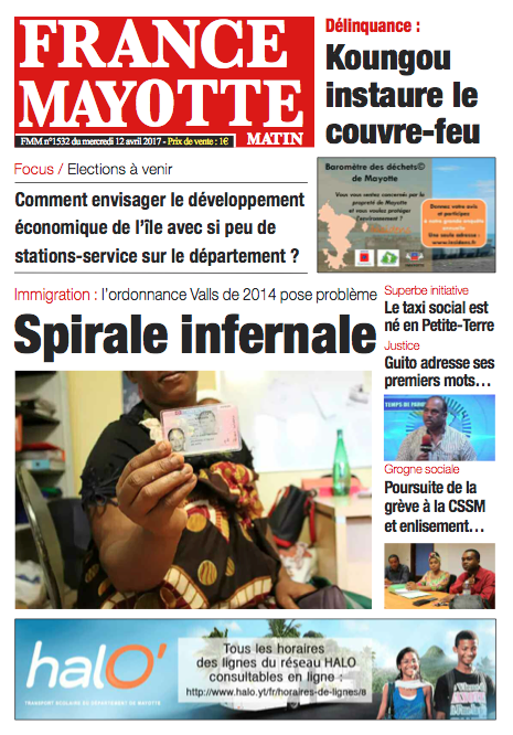 France Mayotte Mercredi 12 avril 2017