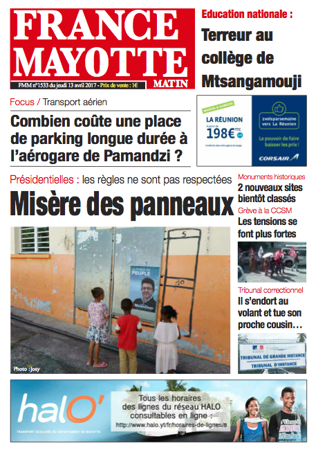 France Mayotte Jeudi 13 avril 2017