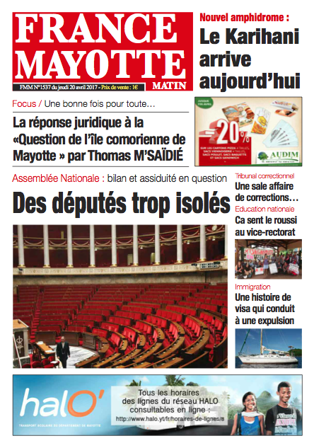France Mayotte Jeudi 20 avril 2017