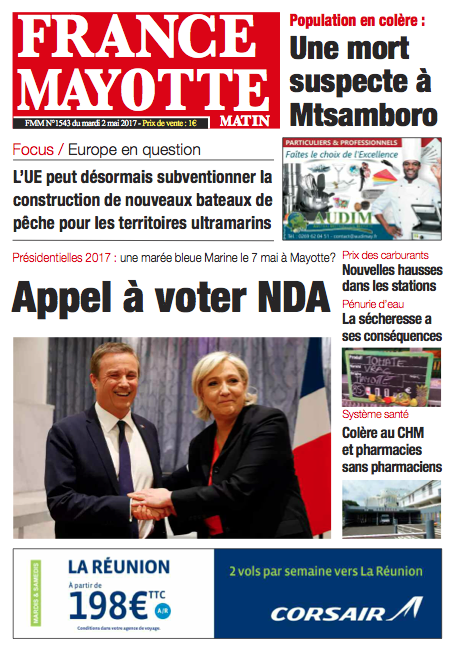 France Mayotte Mardi 2 mai 2017