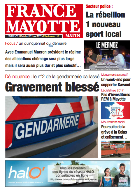 France Mayotte Lundi 15 mai 2017