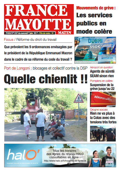 France Mayotte Mercredi 7 juin 2017