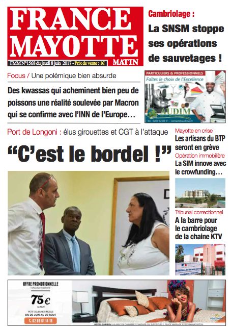 France Mayotte Jeudi 8 juin 2017