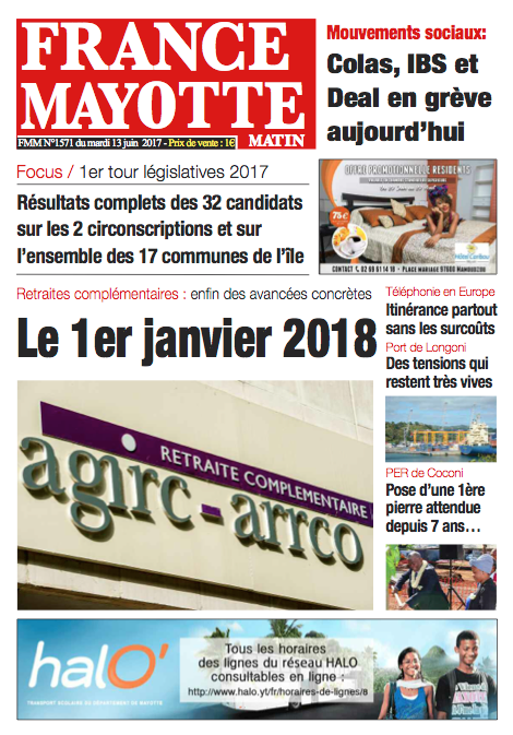 France Mayotte Mardi 13 juin 2017