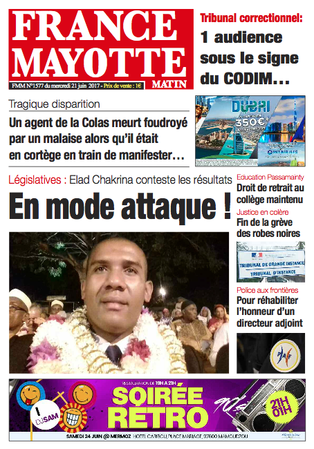 France Mayotte Mercredi 21 juin 2017
