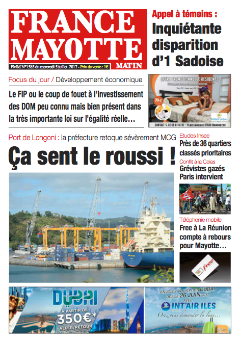 France Mayotte Mercredi 5 juillet 2017