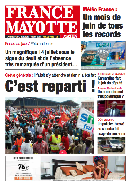 France Mayotte Lundi 17 juillet 2017