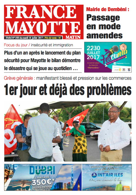 France Mayotte Mardi 18 juillet 2017