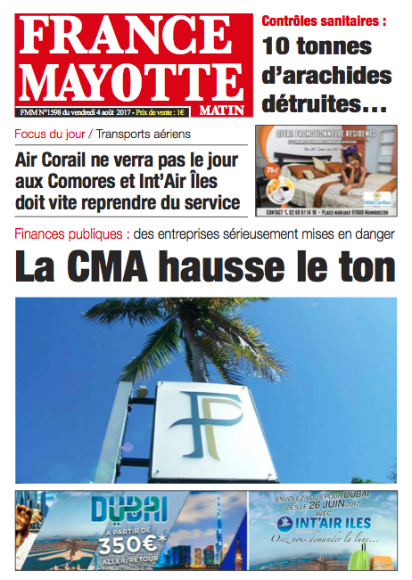 France Mayotte Vendredi 4 août 2017